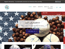 Tablet Screenshot of organicnecessity.com